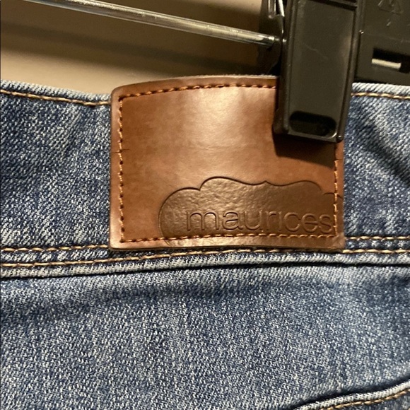 Maurices Blue Flare Wide Leg Jeans | Size 18 Short | Stretch Denim - Picture 4 of 6